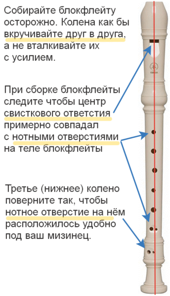 сборка блокфлейты